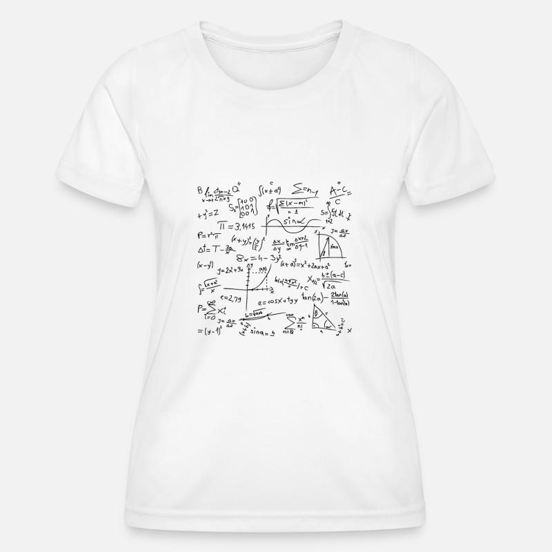 Math genius - Women's Functional T-Shirt - white