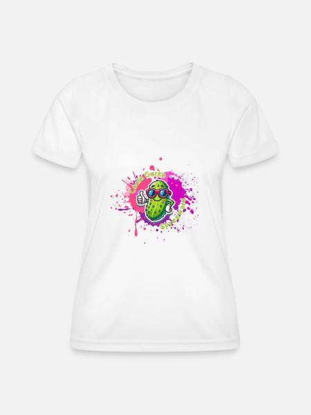 Coole Gurke Spreewald - Frauen Funktions-T-Shirt - Weiß