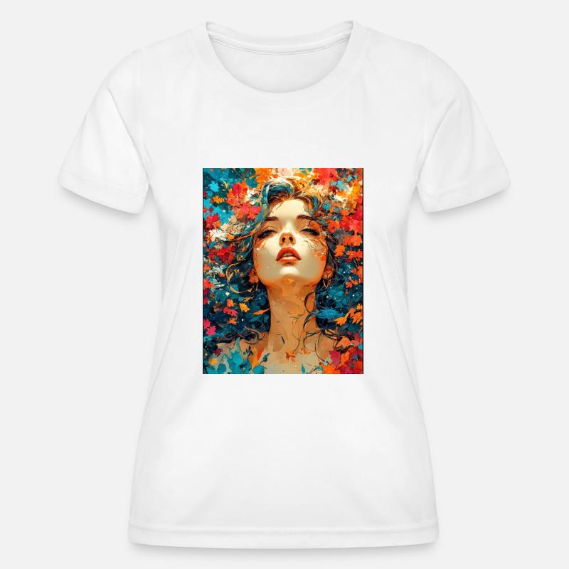 Autumn composition - Women's Functional T-Shirt - white