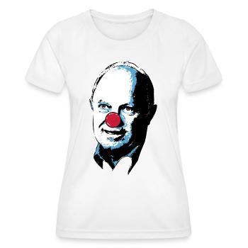 Clown Tshirt - Circus Clown Costume - Women's Functional T-Shirt - white - Front - AI Model Female 172 dark (172cm)