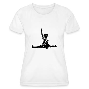 Funkenmarie - Frauen Funktions-T-Shirt - Weiß - Vorne - AI Model Female 172 dark (172cm)