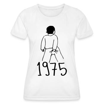 1975 Geburtstag 1975 - Frauen Funktions-T-Shirt - Weiß - Vorne - AI Model Female 172 dark (172cm)