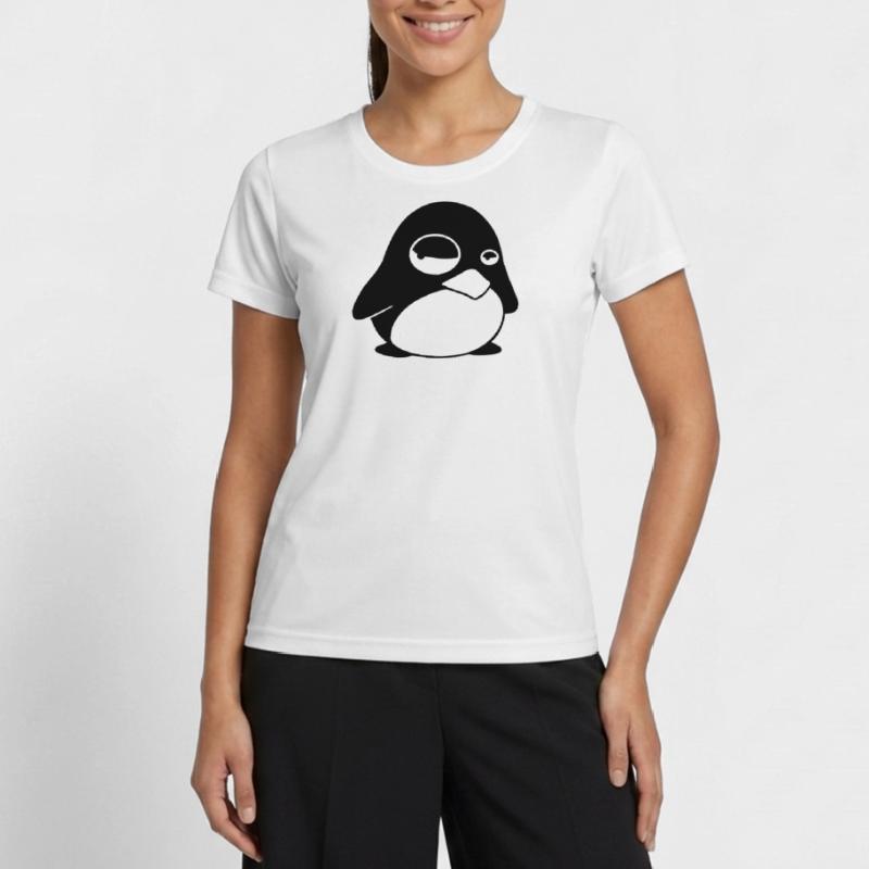 Grumpy Tux – Funny Linux Penguin for Nerds Women's Functional T-Shirt