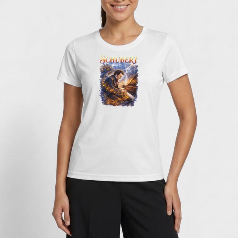 Schubert Piano Magic Tempest Women's Functional T-Shirt