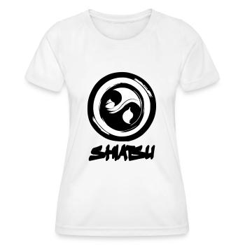 Shiatsu Yoga Méditation Massage Bouddha Vecteur 2 - T-shirt sport Femme - blanc - Devant - AI Model Female 172 dark (172cm)