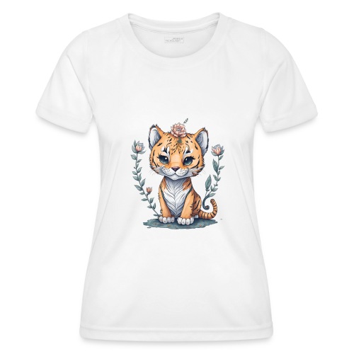 cucciolo tigre - Maglietta sportiva per donna