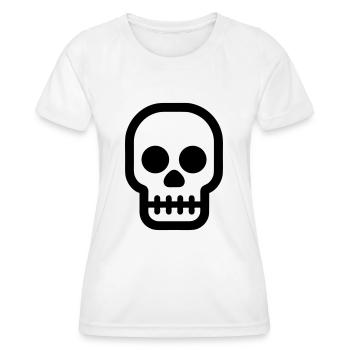 Skull - Women's Functional T-Shirt - white - Front - AI Model Female 172 dark (172cm)