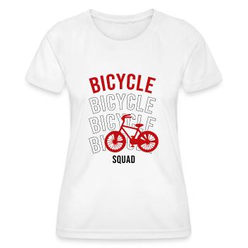 Bicycle Squad Mobilité durable - T-shirt sport Femme - blanc - Devant - AI Model Female 172 dark (172cm)