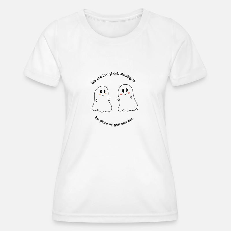 two ghosts final - Women's Functional T-Shirt - white