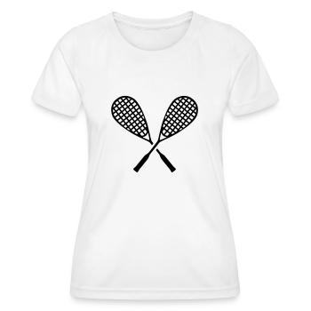 Squash - Frauen Funktions-T-Shirt - Weiß - Vorne - AI Model Female 172 dark (172cm)
