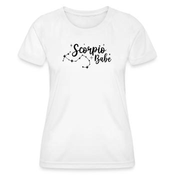 Scorpio Babe - T-shirt sport Femme - blanc - Devant - AI Model Female 172 dark (172cm)