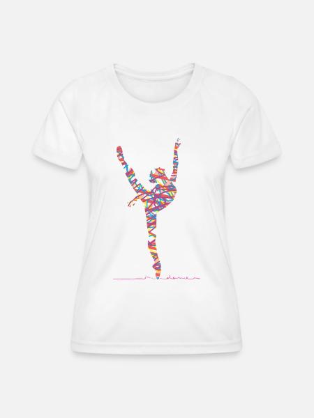 Ballet Tanzen - Frauen Funktions-T-Shirt - Weiß