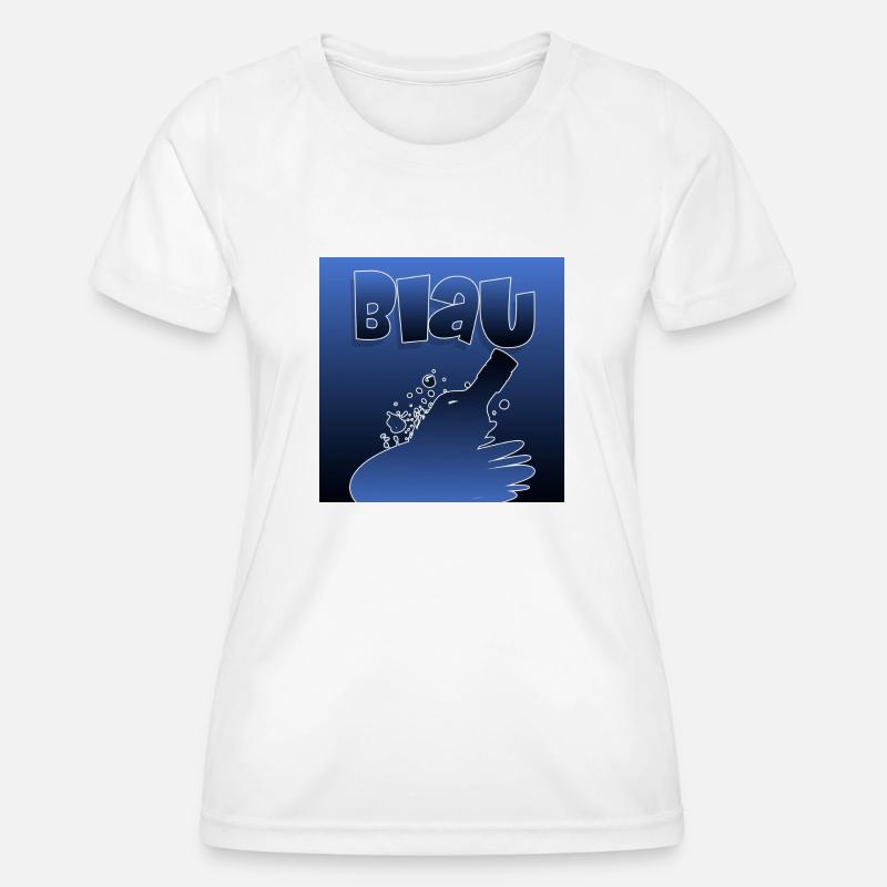 Blue - Women's Functional T-Shirt - white