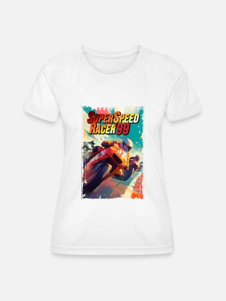 Super Speed Racer '99 - Women's Functional T-Shirt - white