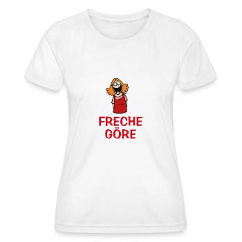 Freche Göre - Frauen Funktions-T-Shirt - Weiß - Vorne - AI Model Female 172 dark (172cm)