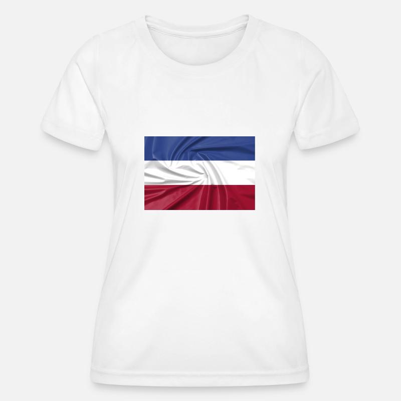 dutch flag upside down, farmers protests - Women's Functional T-Shirt - white