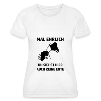 Ente - Frauen Funktions-T-Shirt - Weiß - Vorne - AI Model Female 172 dark (172cm)