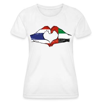 Thailand United Arab Emirates Heart - Women's Functional T-Shirt - white - Front - AI Model Female 172 dark (172cm)