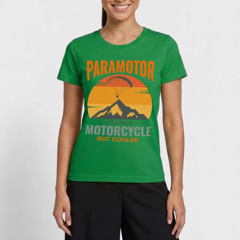 Paramotor Pilot Paramotoring Powered Paraglider Women's Functional T-Shirt