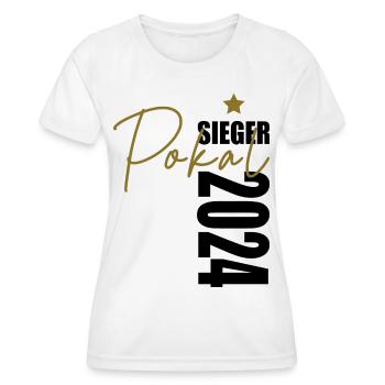 Pokalsieger 2024 - Frauen Funktions-T-Shirt - Weiß - Vorne - AI Model Female 172 dark (172cm)