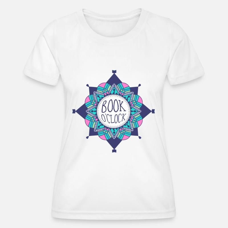 BookOclock - Women's Functional T-Shirt - white