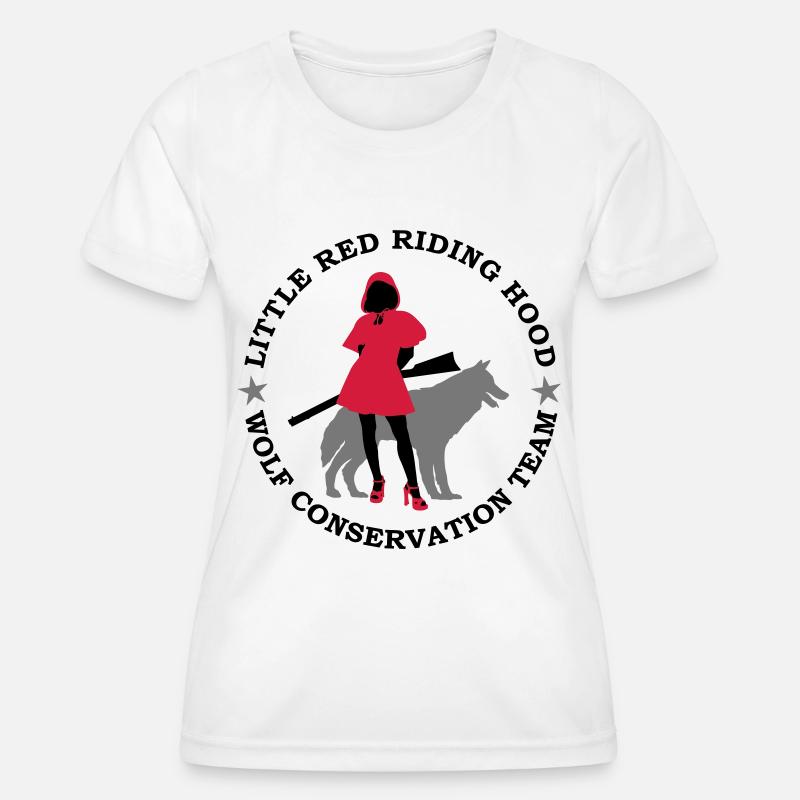 Wolf conservation team - Women's Functional T-Shirt - white