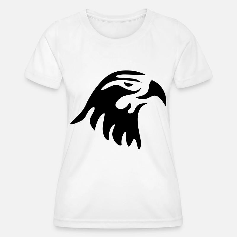 eagle head - Women's Functional T-Shirt - white
