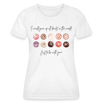Sweets T-shirt for lover valentines day shirt - Women's Functional T-Shirt - white - Front - AI Model Female 172 dark (172cm)