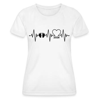 Baby 2026 - Frauen Funktions-T-Shirt - Weiß - Vorne - AI Model Female 172 dark (172cm)