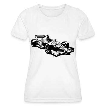 Voiture de course - T-shirt sport Femme - blanc - Devant - AI Model Female 172 dark (172cm)