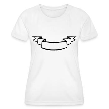 Personalize banner emblem bent 1c - Women's Functional T-Shirt - white - Front - AI Model Female 172 dark (172cm)