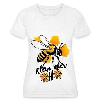 Bees Small but OHO Gift for Bee Lovers - Women's Functional T-Shirt - white - Front - AI Model Female 172 dark (172cm)