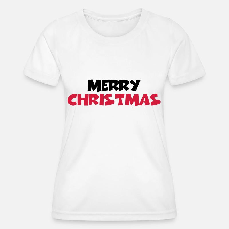 Merry christmas - Women's Functional T-Shirt - white