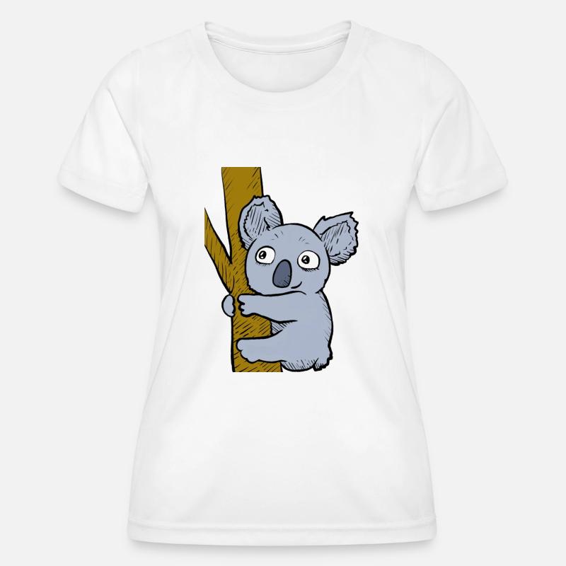 Cheeky Koala - Women's Functional T-Shirt - white