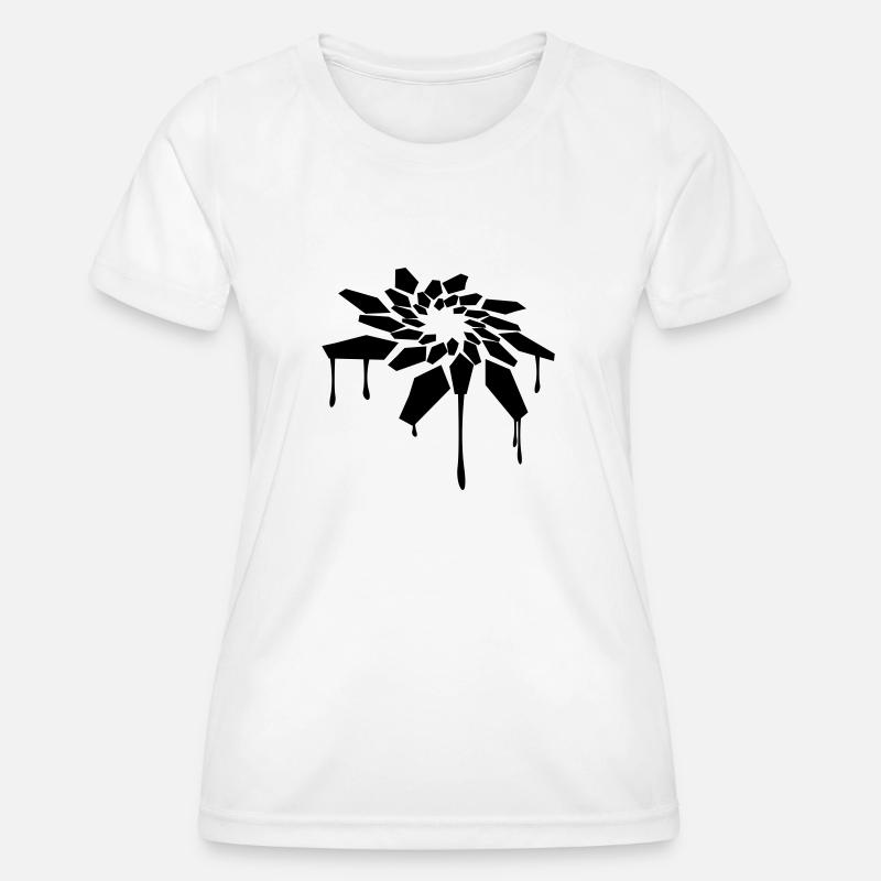 abstrakt - Women's Functional T-Shirt - white