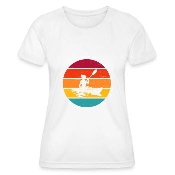 Kayak Kayak Kayak Canoë Hommes Femmes - T-shirt sport Femme - blanc - Devant - AI Model Female 172 dark (172cm)