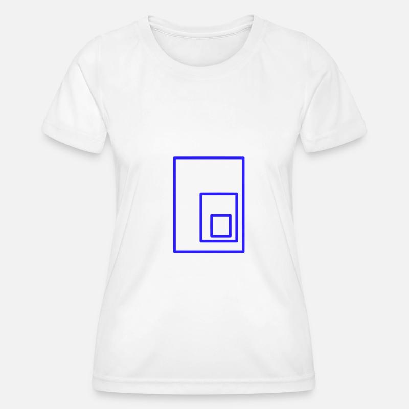 rectangles - Women's Functional T-Shirt - white