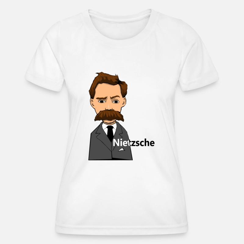 Nietzsche - Women's Functional T-Shirt - white