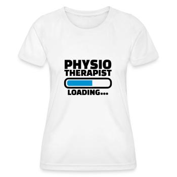 Physiotherapeut - Frauen Funktions-T-Shirt - Weiß - Vorne - AI Model Female 172 dark (172cm)