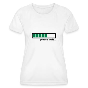 Loading - Frauen Funktions-T-Shirt - Weiß - Vorne - AI Model Female 172 dark (172cm)