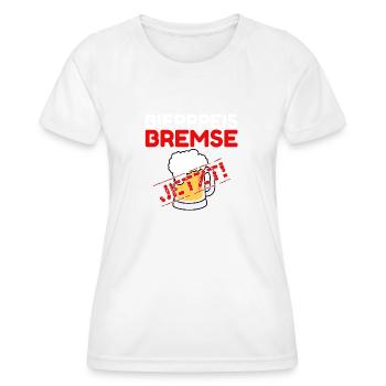 Bierpreisbremse - Jetzt! - Frauen Funktions-T-Shirt - Weiß - Vorne - AI Model Female 172 dark (172cm)