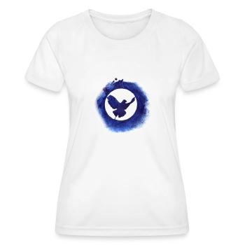 Friedenstaube - Frauen Funktions-T-Shirt - Weiß - Vorne - AI Model Female 172 dark (172cm)