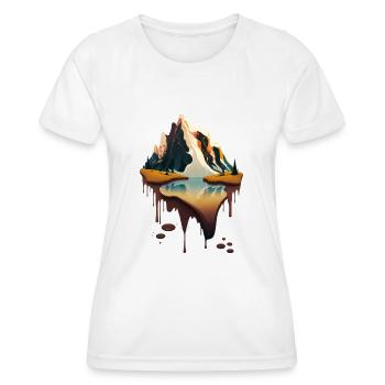 SURREAL - Frauen Funktions-T-Shirt - Weiß - Vorne - AI Model Female 172 dark (172cm)