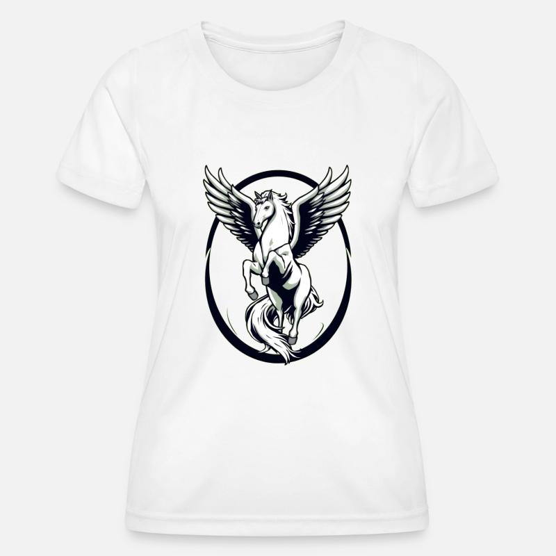 Cool White Pegasus - Women's Functional T-Shirt - white