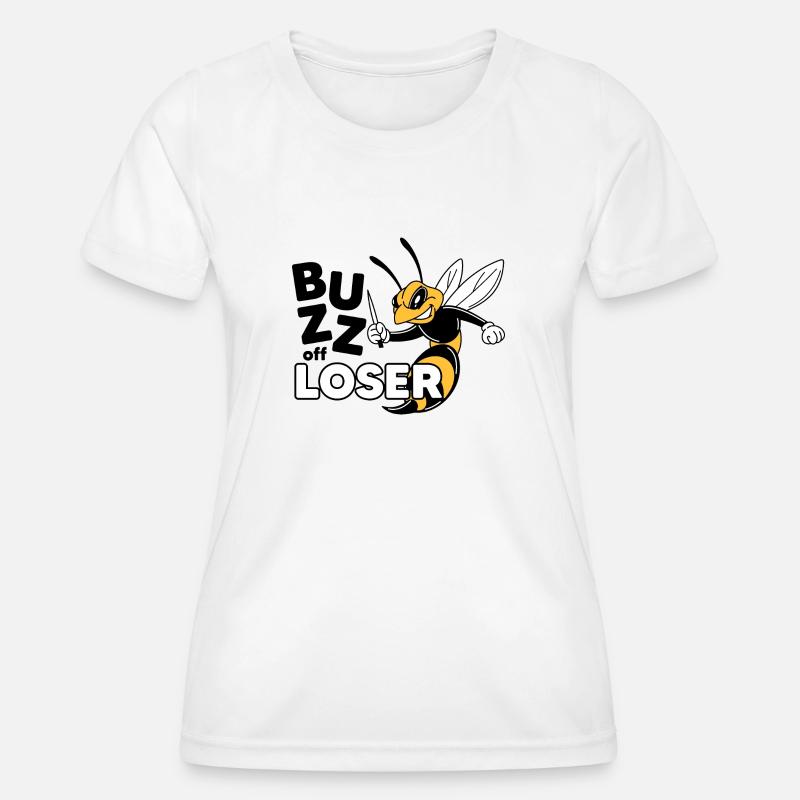 Bee and loser - Women's Functional T-Shirt - white