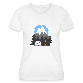 NATURE TENTES MONTAGNE HEAVEN - T-shirt sport Femme - blanc - Devant - AI Model Female 172 dark (172cm)
