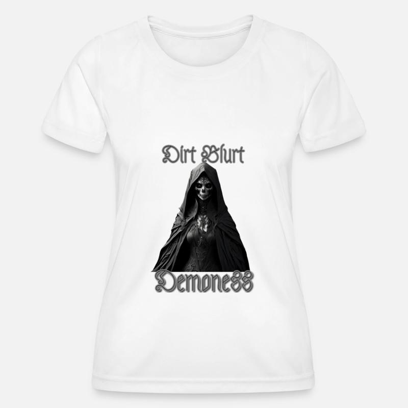 Dirt Blurt original - Demoness - Women's Functional T-Shirt - white