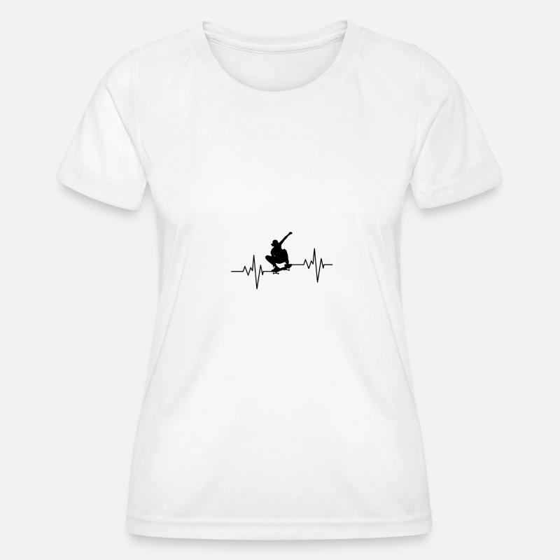 Skater Pulse - Women's Functional T-Shirt - white