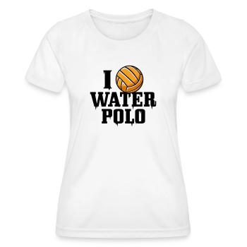 i play waterpolo - Frauen Funktions-T-Shirt - Weiß - Vorne - AI Model Female 172 dark (172cm)