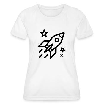 rocket - Women's Functional T-Shirt - white - Front - AI Model Female 172 dark (172cm)